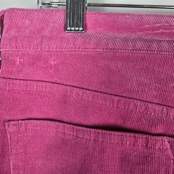 NWOT Talbots Women's Stretch Corduroy Straight Leg Magenta Pant Size 14P Bold - Picture 11 of 14